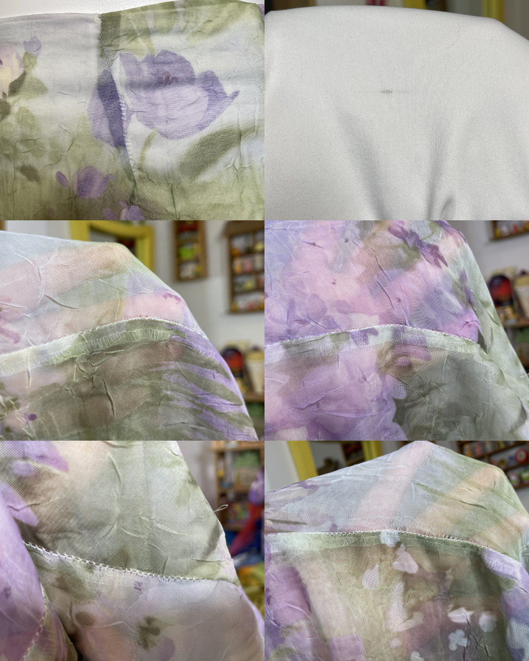 2000s Purple Floral Watercolor Maxi Skirt Sz L