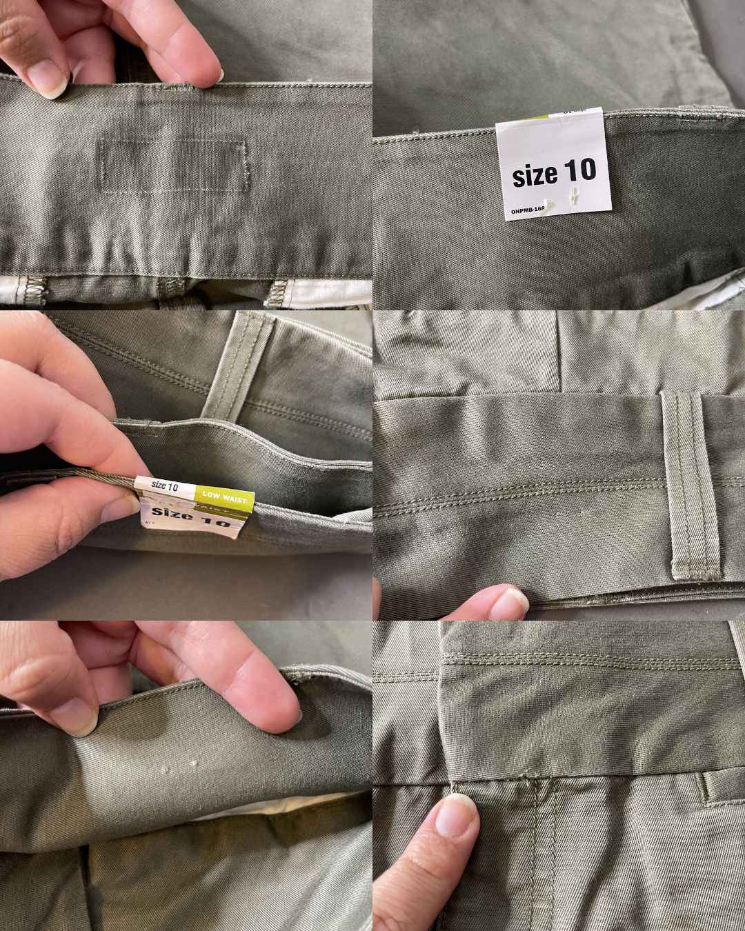 2000s Army Green Low Waisted Mini Skirt | Multiple Sizes : 2 & 10