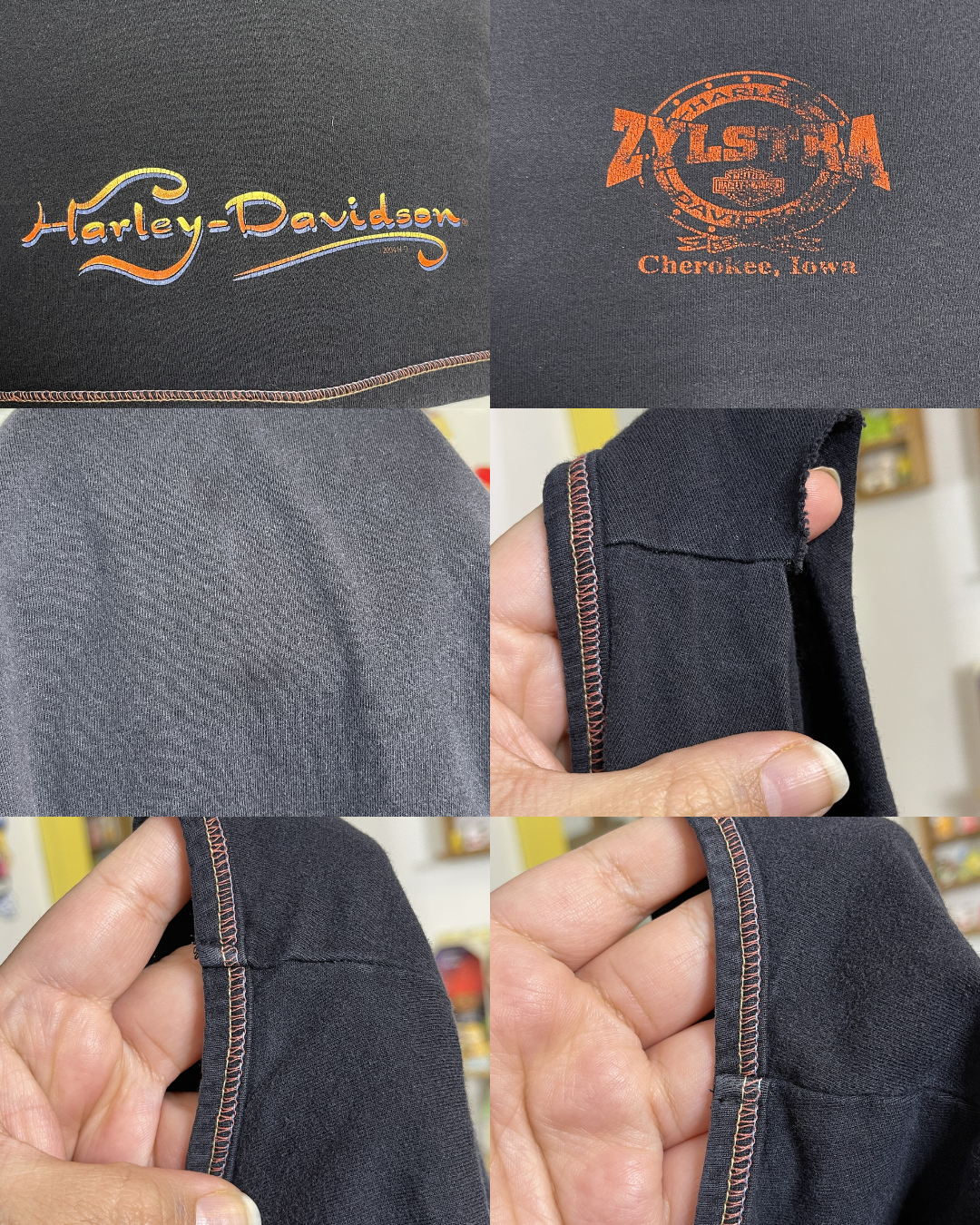 2000s Y2K Harley Davidson Distressed Tank Top Sz L