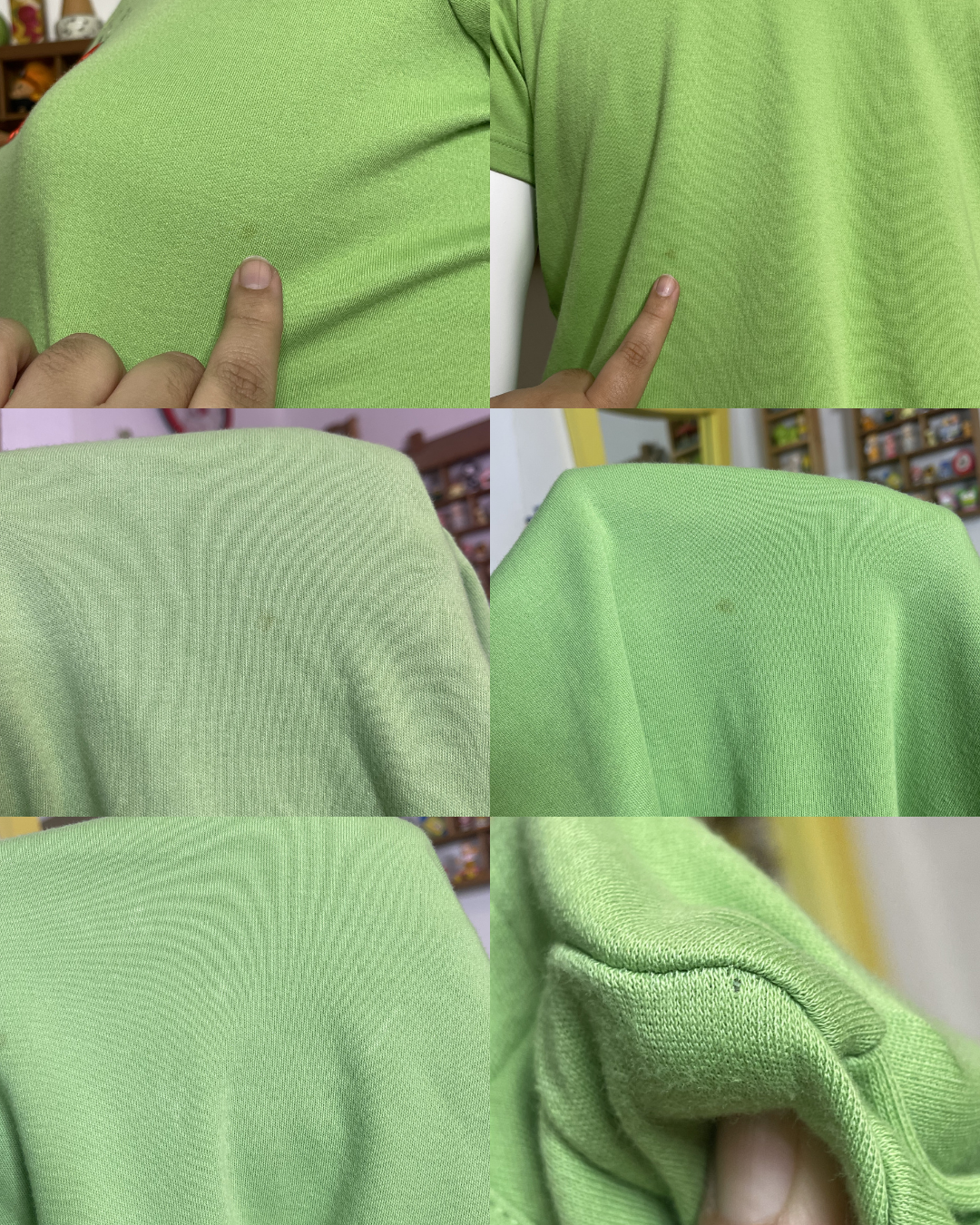 Apple Green Watermelon Lady Bug & Bee Embroidered Tee Sz 1X