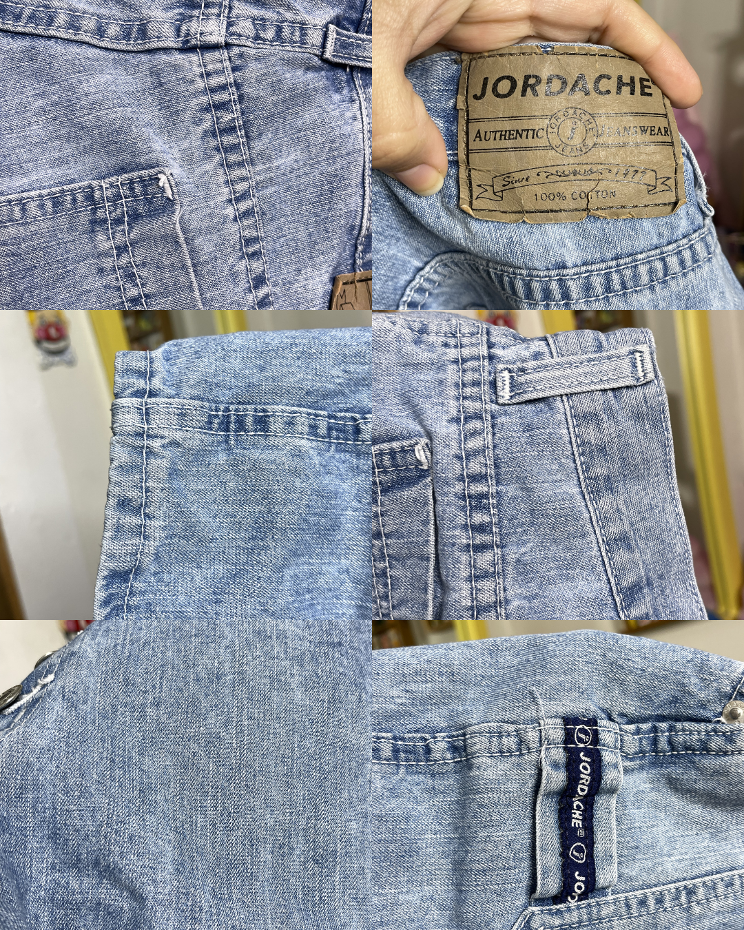 2000s Light Wash Jordache Button Fly Denim Shorts Sz 9/10 29in
