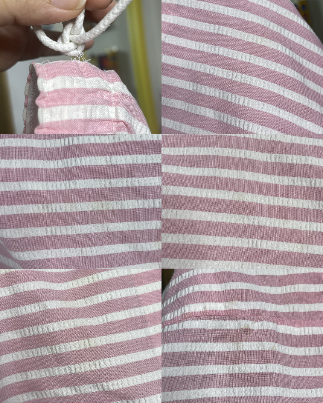 Vintage Retro Pink Striped Boxer Shorts Size L/XL
