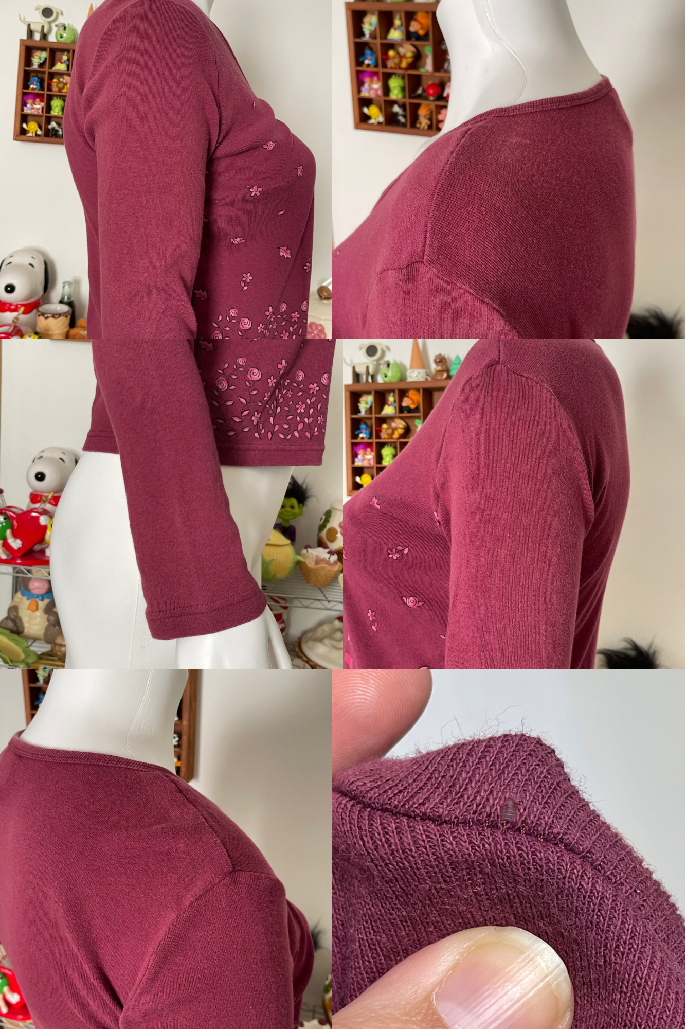 Vintage Tigger floral long sleeve top sz XL