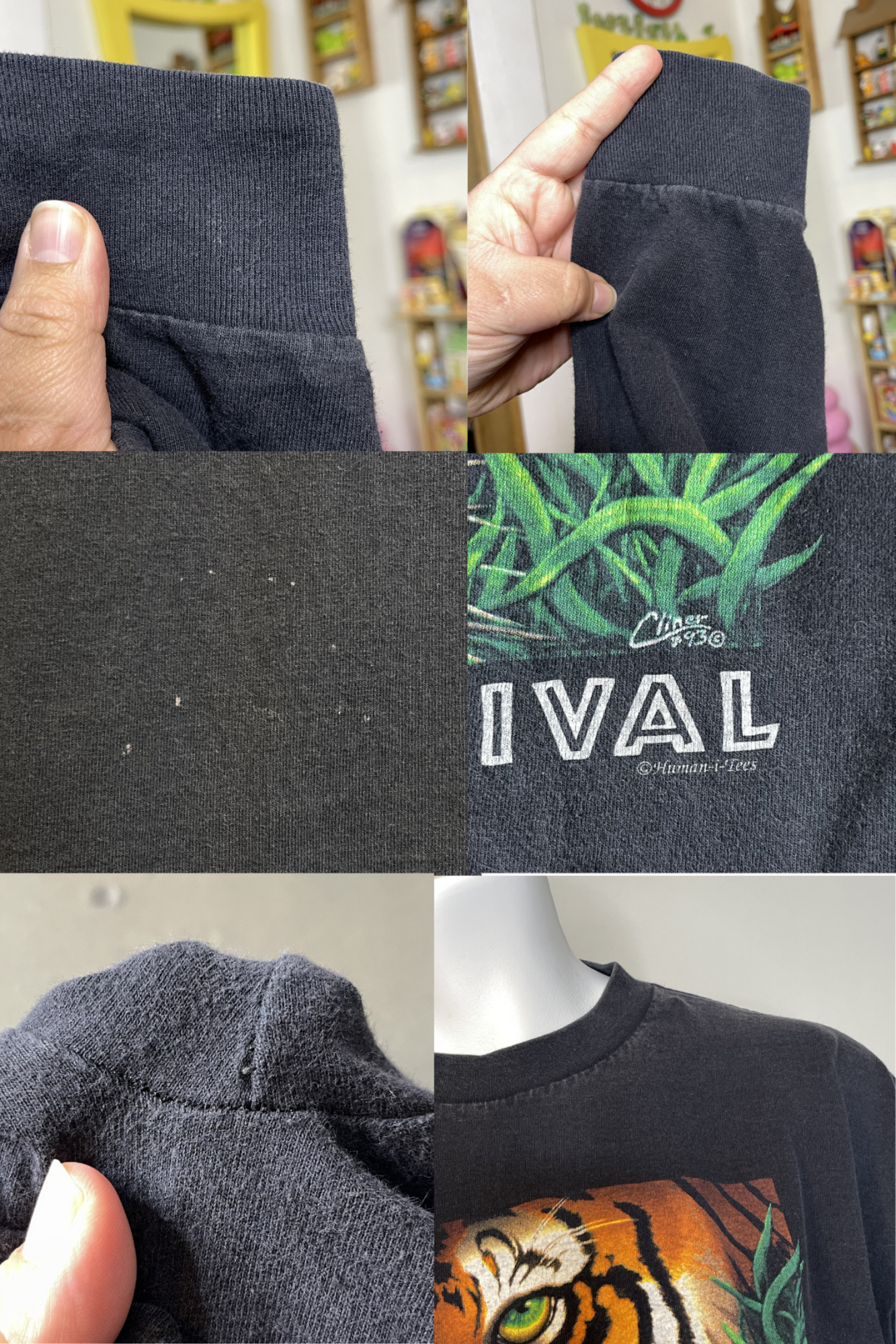 Vintage Tigger Eye On Survival Graphic Long Sleeve Tee Sz XL