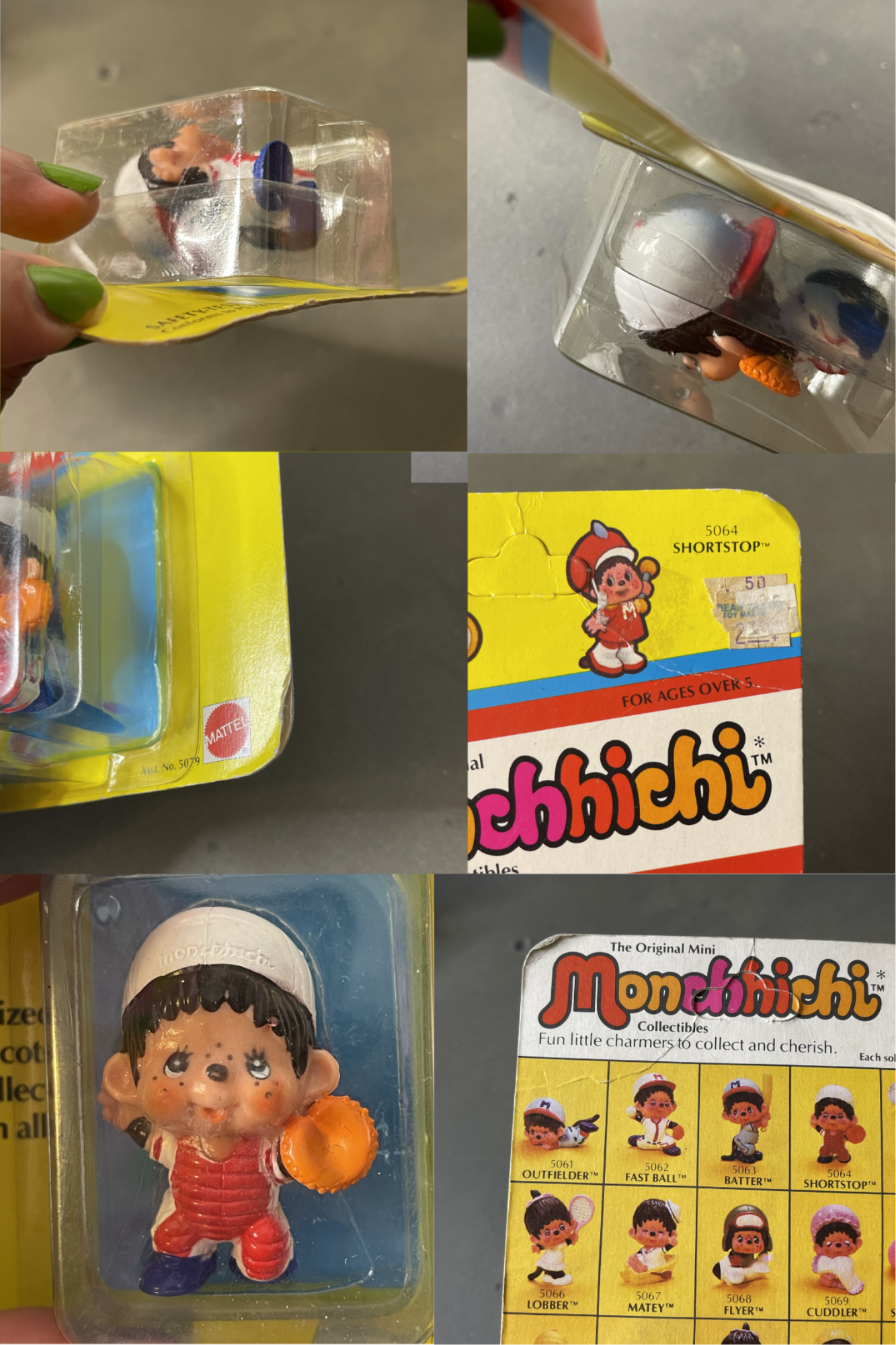 Vintage 80s Deadstock Monchhichi Collectible Trinket (Short Stop B)