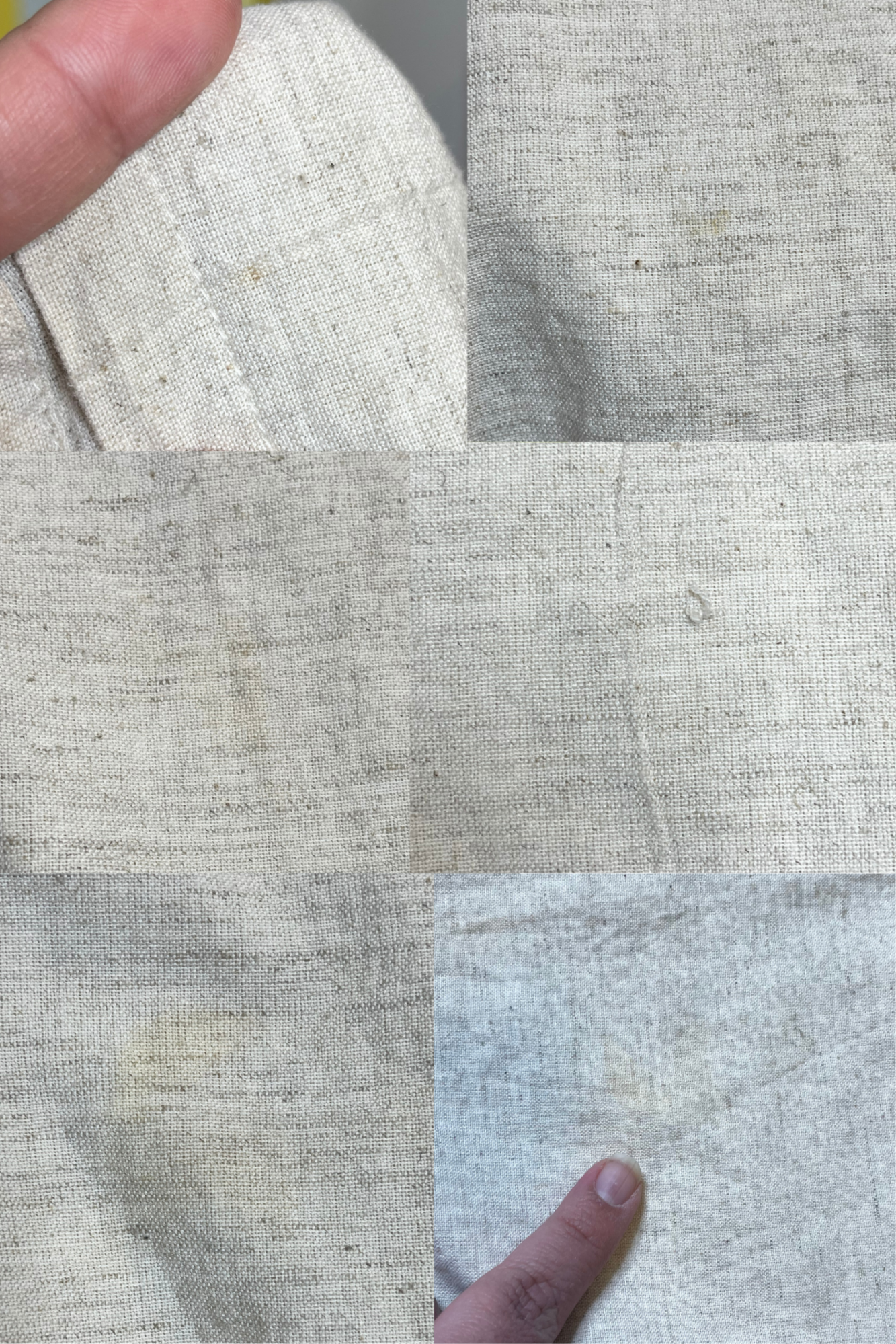 Vintage Flower Embroidered Linen Blend Maxi Dress Sz L