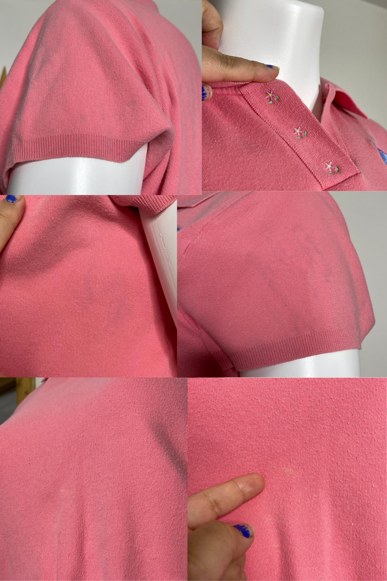 Vintage Eeyore Embroidered Semi Cropped Collared Top Sz XL/XXL