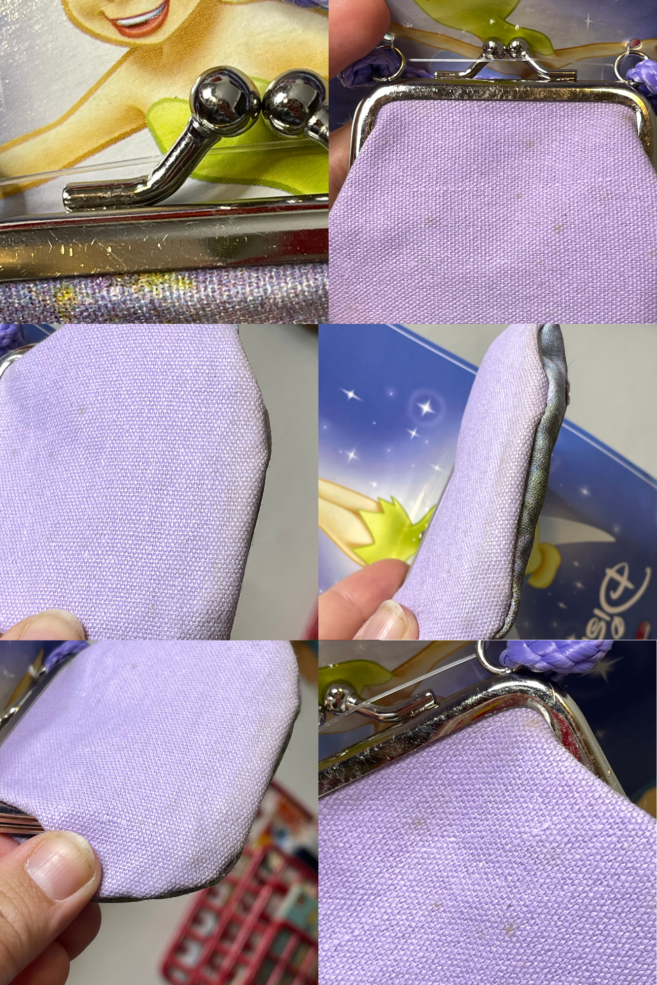 2000s Tinkerbell Sequin Kisslock Coin Purse