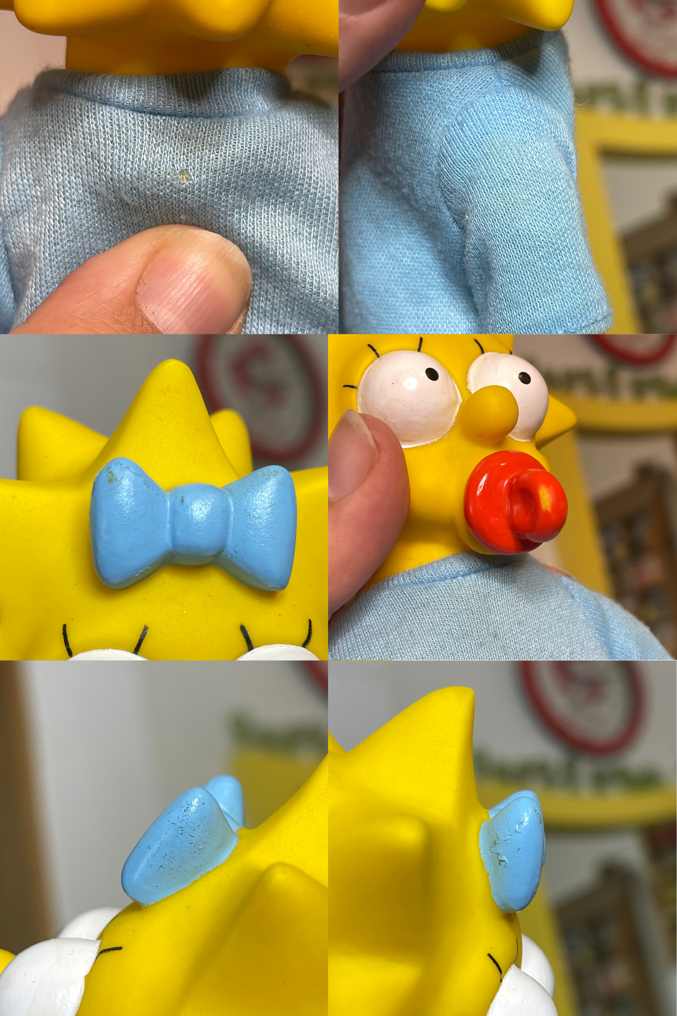 Vintage 90s Maggie Simpson Plush