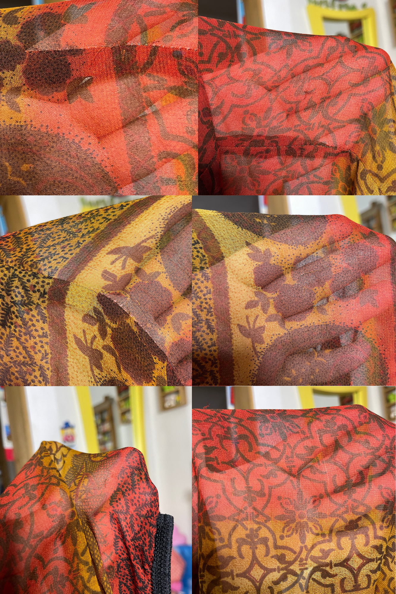 Vintage 2000s Plus Size Paisley Ombre Maxi Skirt Sz 18/20