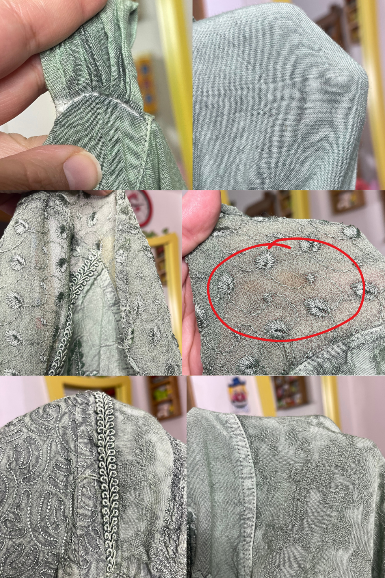 Green Boho Fairy Flowy Style Maxi Dress Sz M