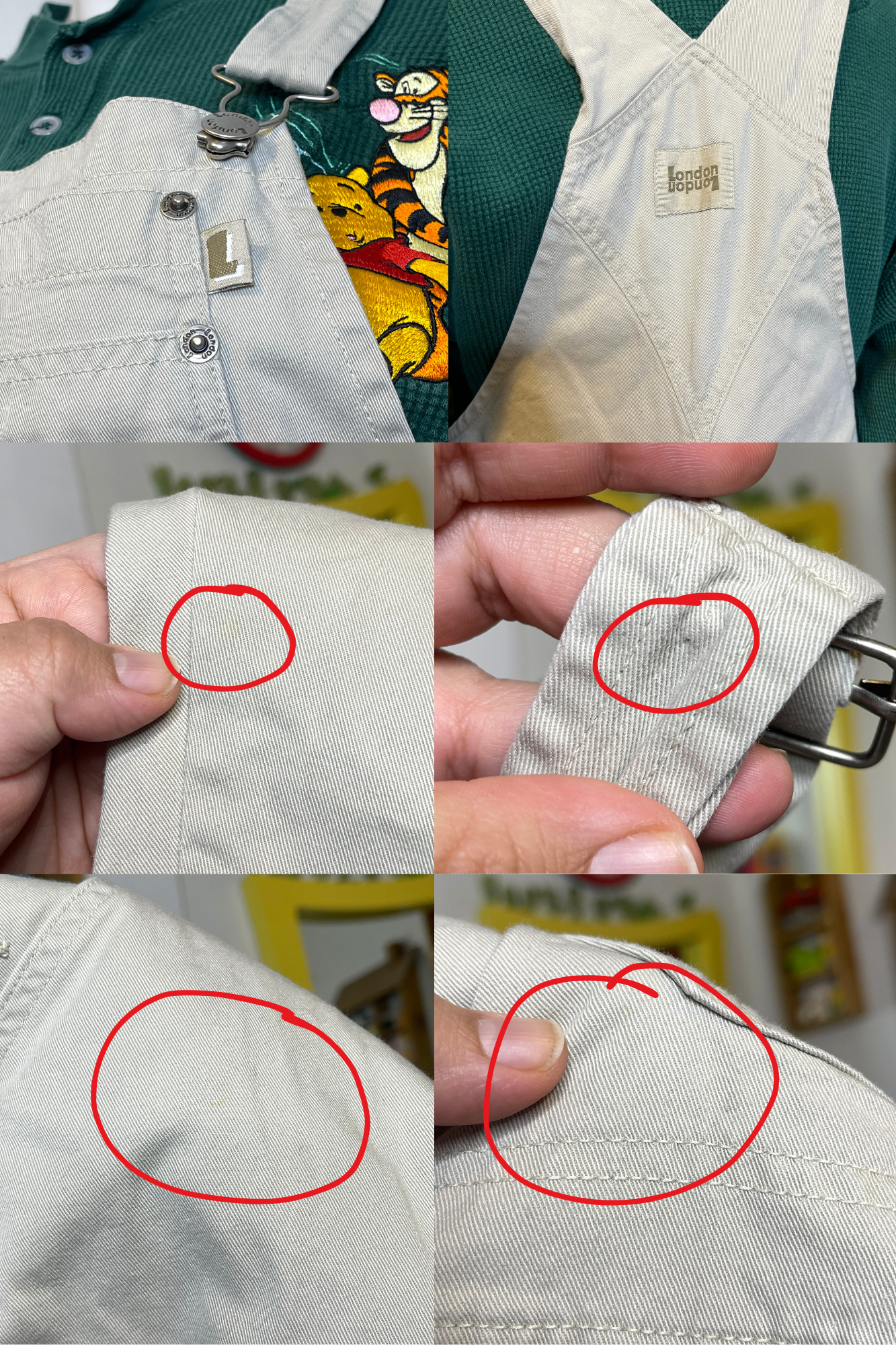 Vintage 2000s London London Khaki Overalls Sz M