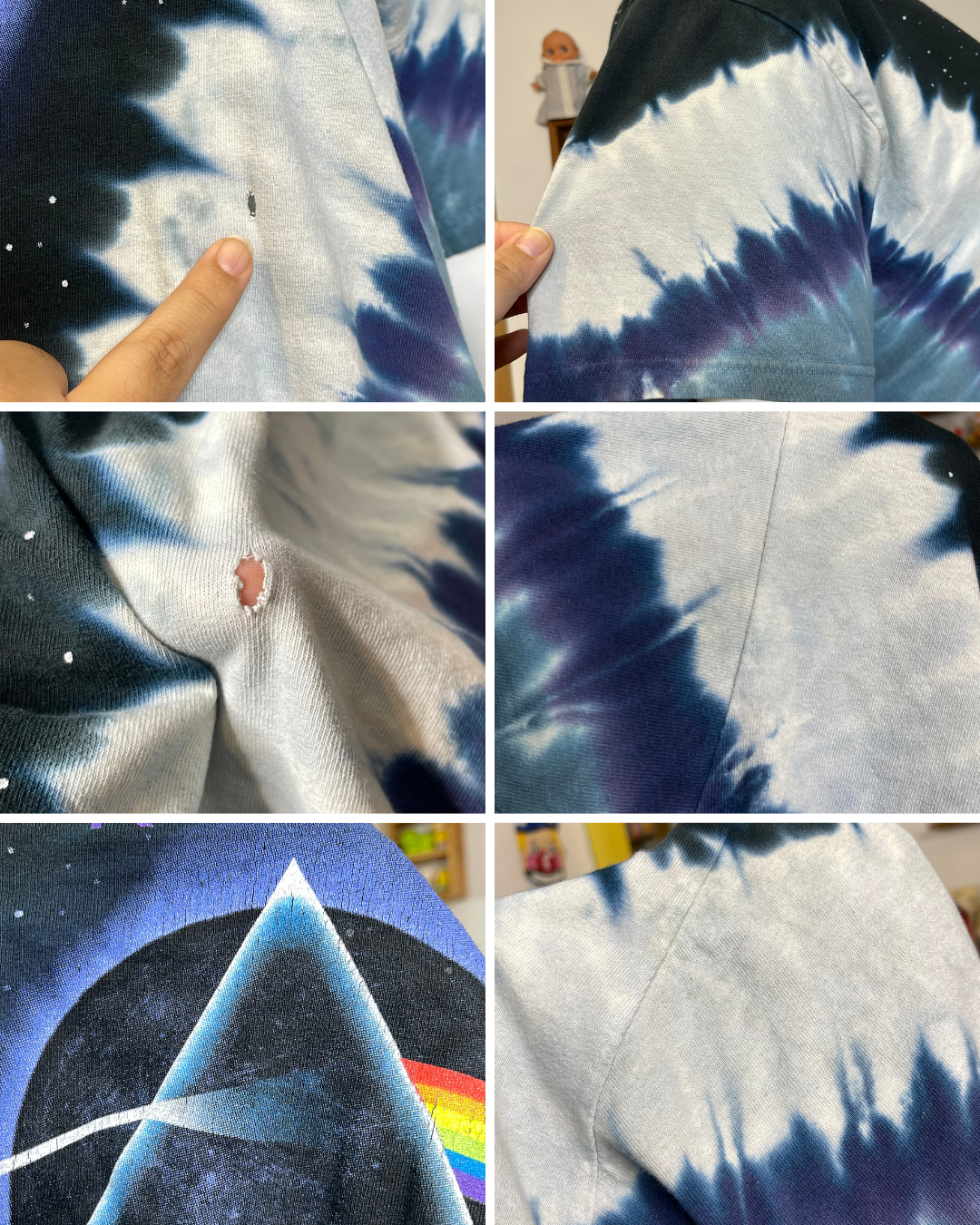 2000s Tie-dye Pink Floyd Oversized Tee Sz XL