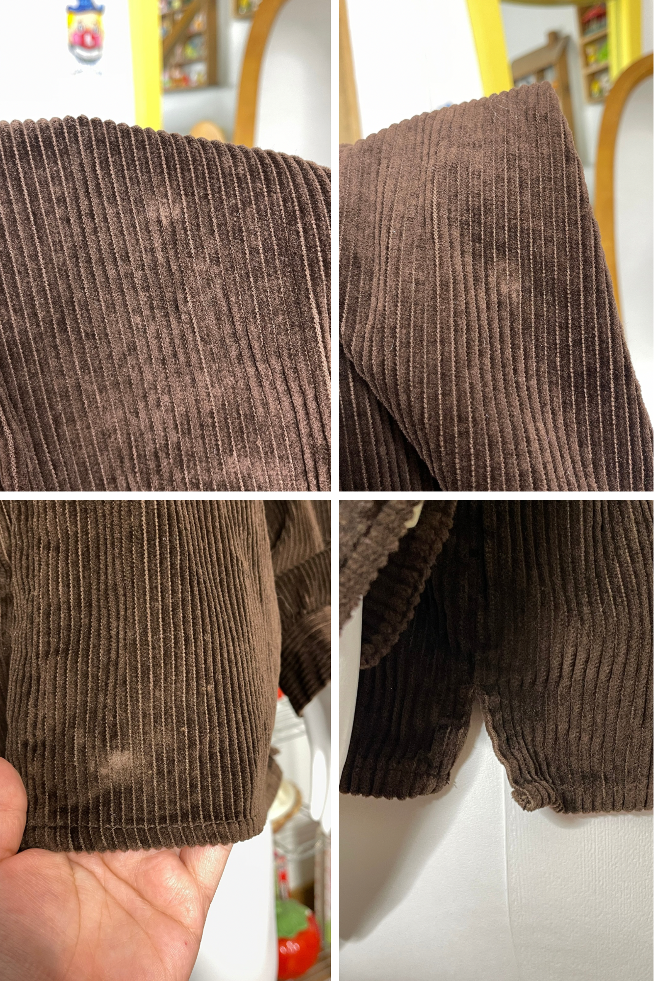 Vintage Brown NorthCrest Corduroy Zip-Up Jacket Sz 26W/28W