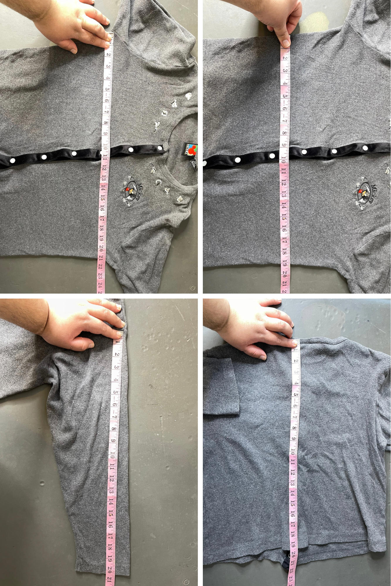 Vintage 90s Mickey Mouse Light Weight Cardigan Sz L