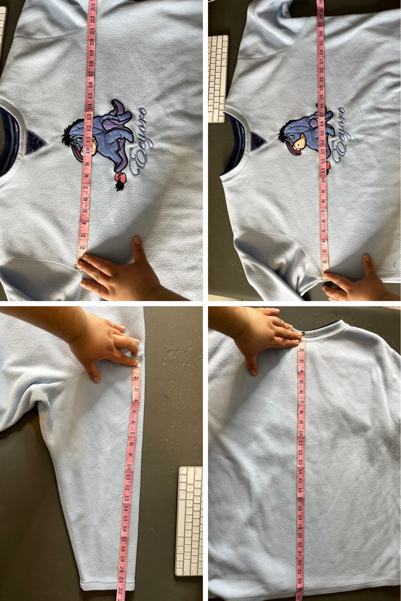 2000s Eeyore fleece oversized sweater sz 22w/24w