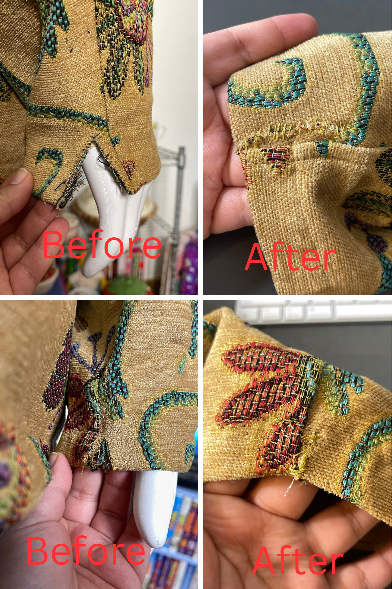 Vintage floral tapestry style jacket sz XXL