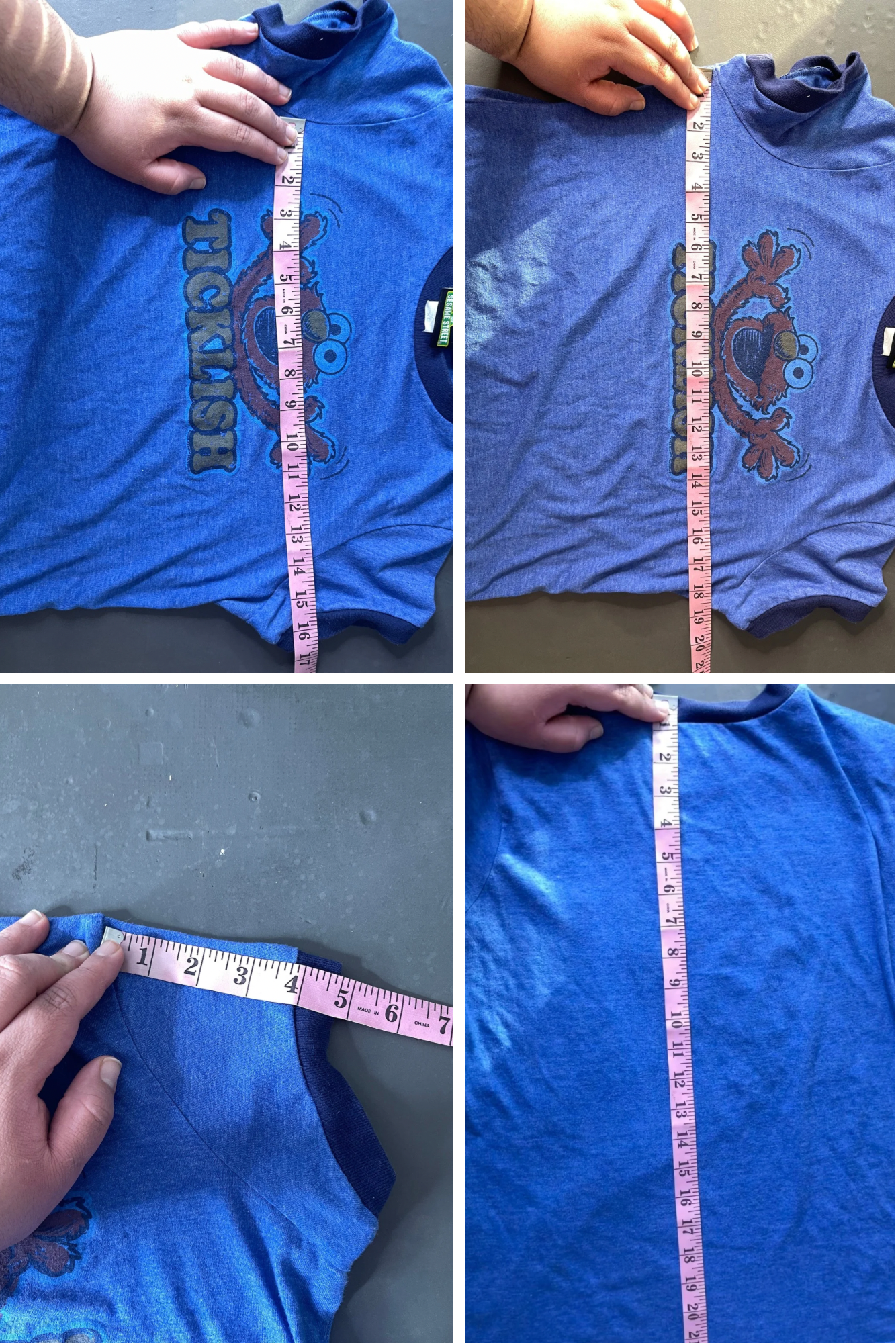 2000s Elmo Ticklish Ringer Baby Tee Sz L/XL