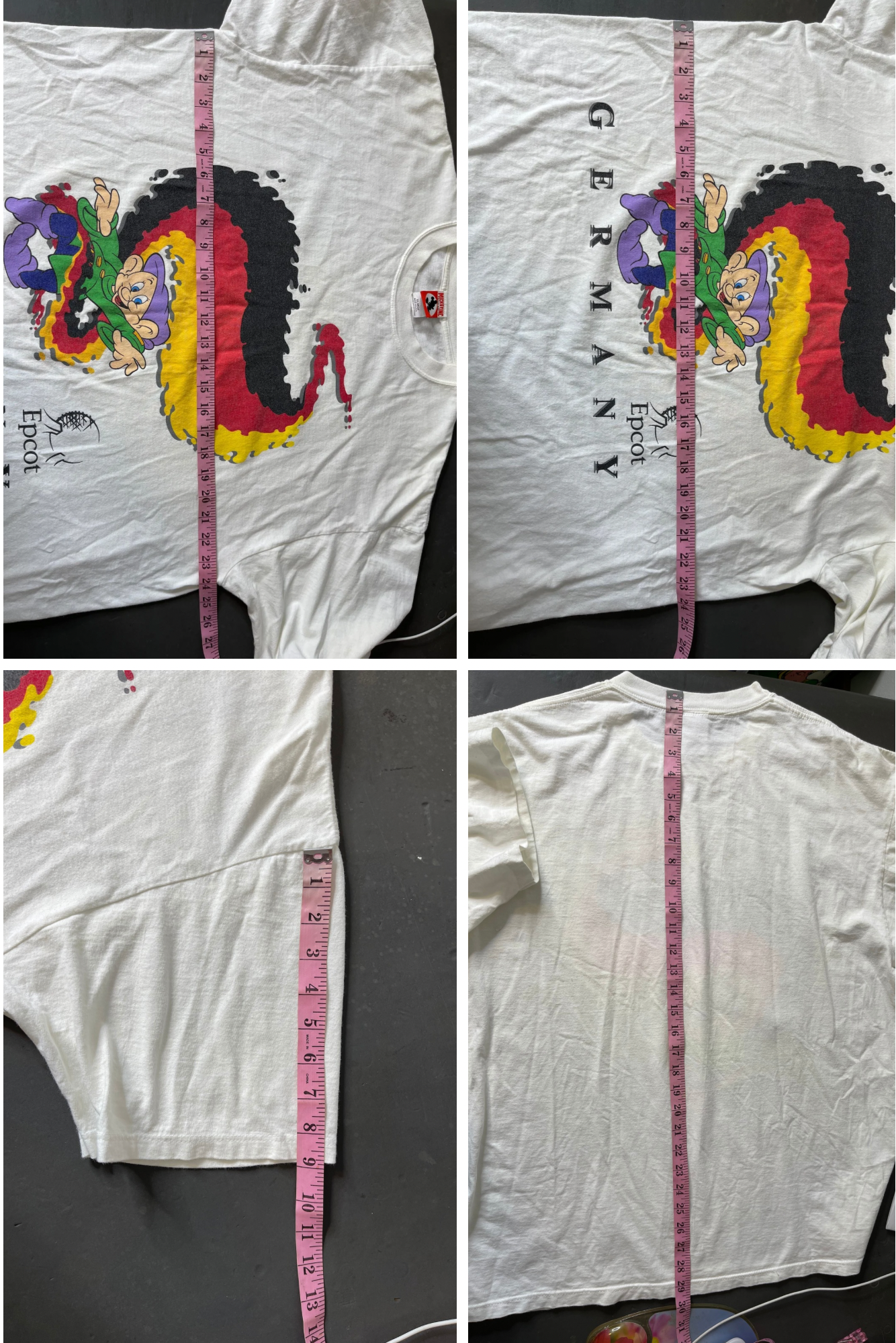 90's Epcot Germany Dopey Tee sz XL