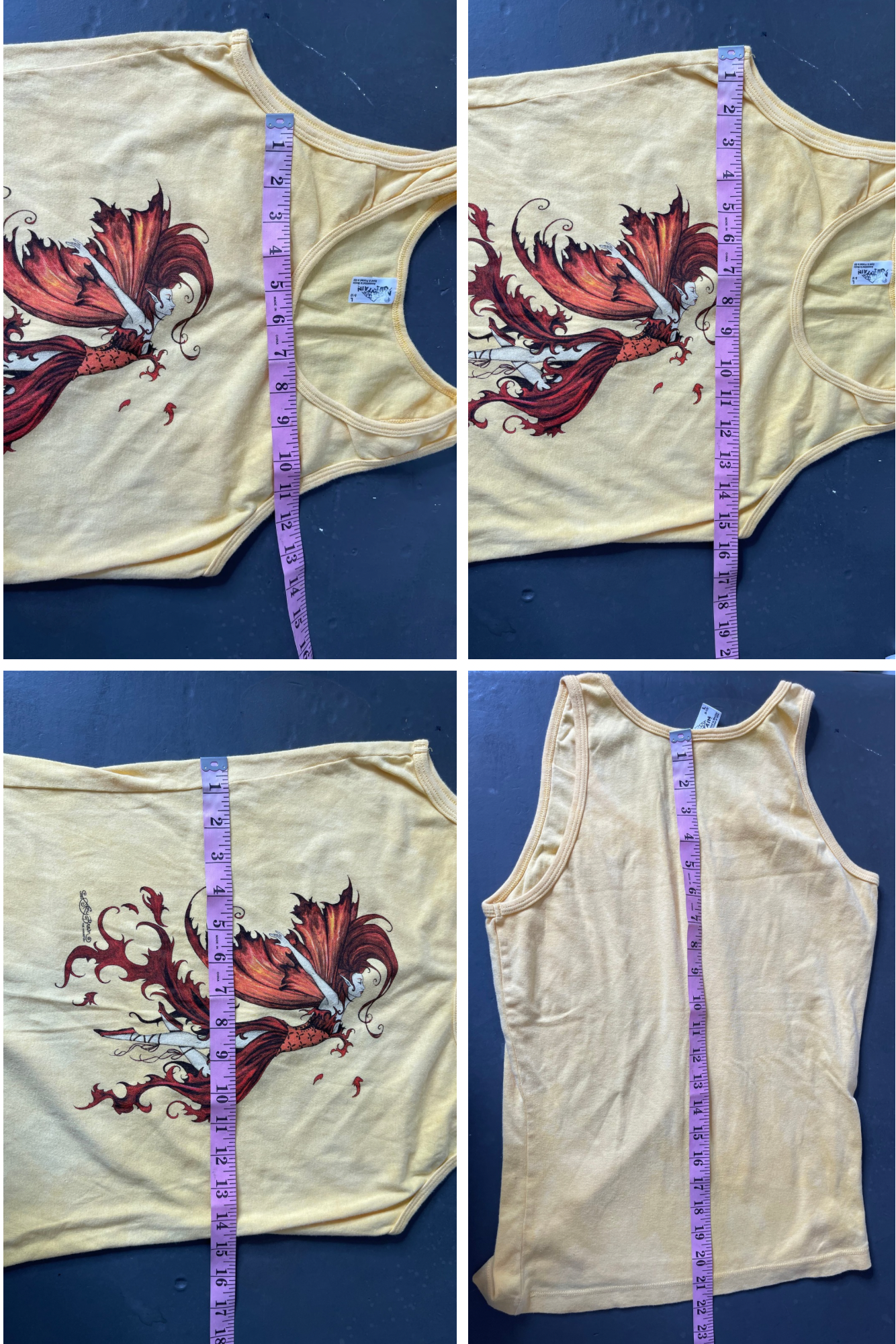 Y2K Fall fairy graphic tank top sz L