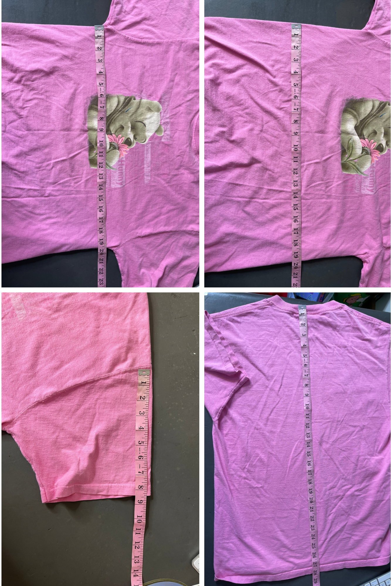2000's Pink Winnie The Pooh tee sz L