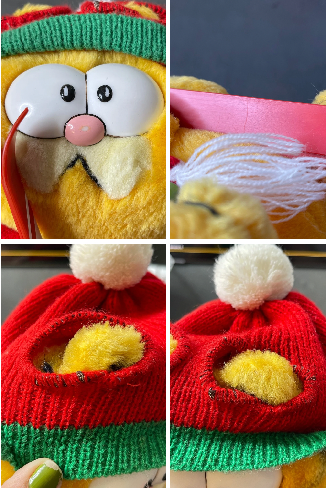 Vintage 80s Garfield Winter Ski plush