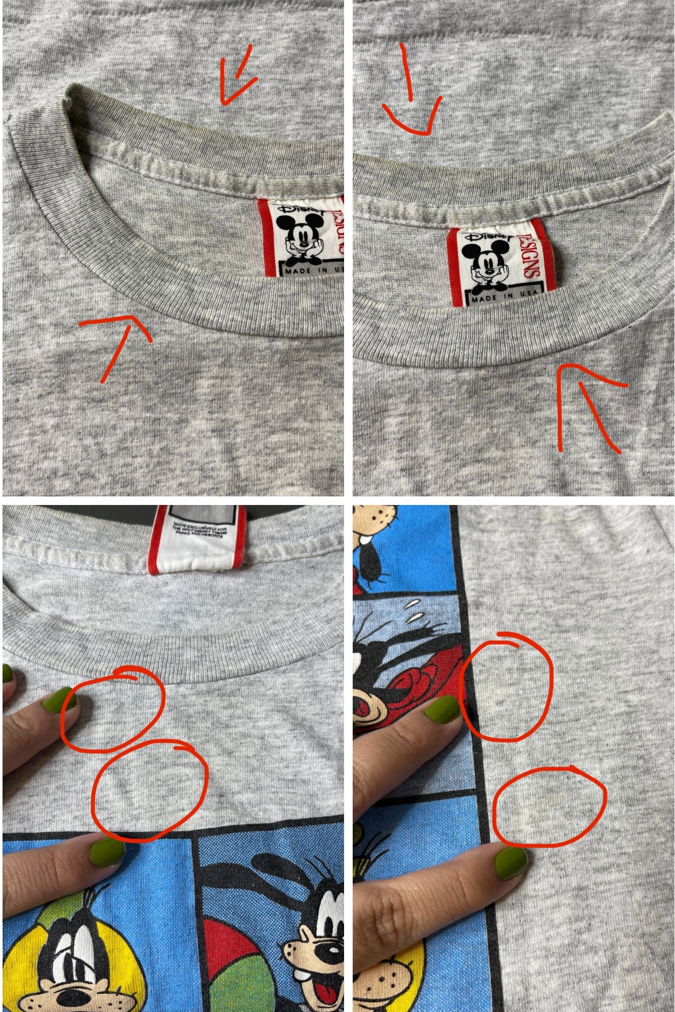 Vintage 90s Goofy graphic tee sz L