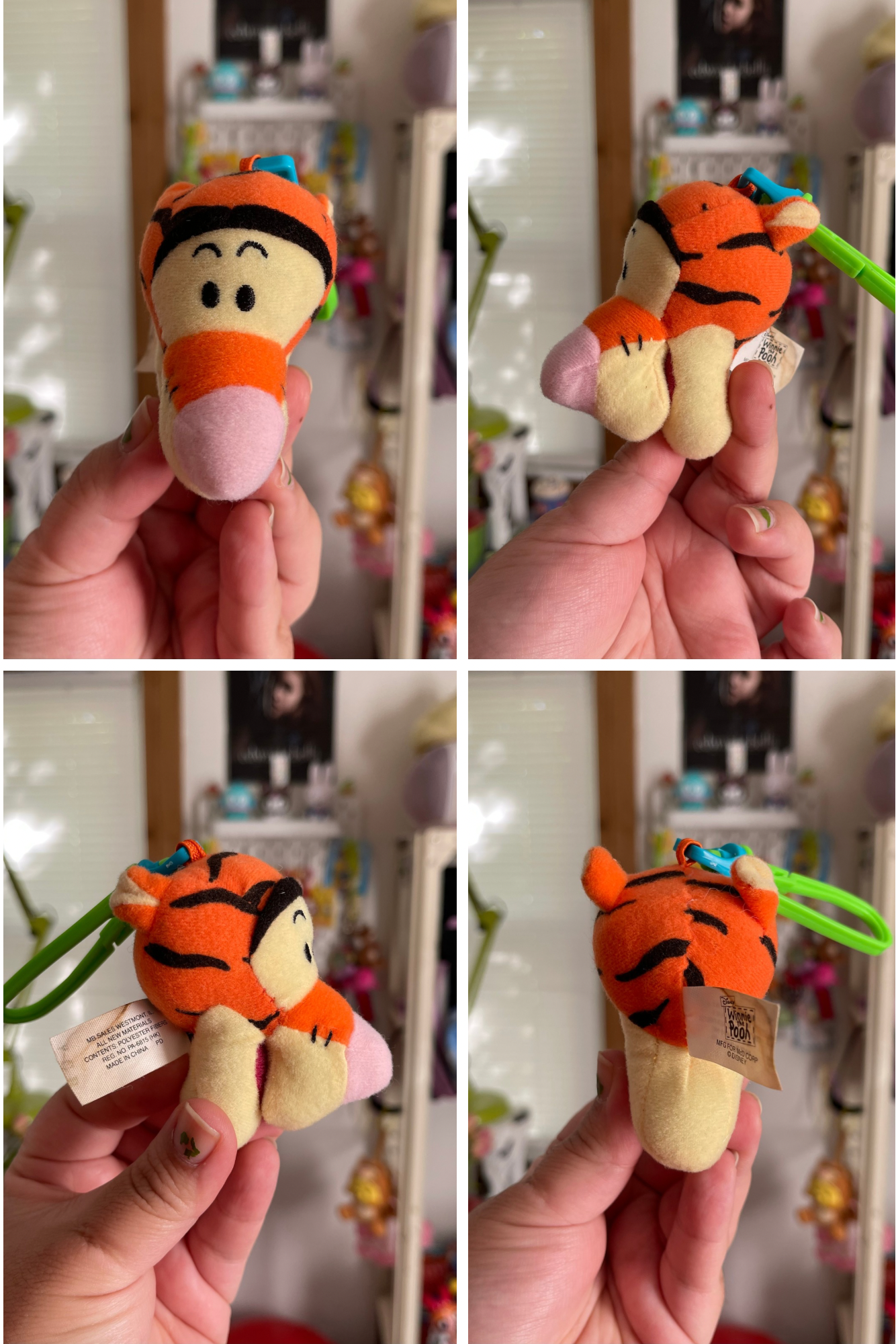 90s Tigger Plush Keychain