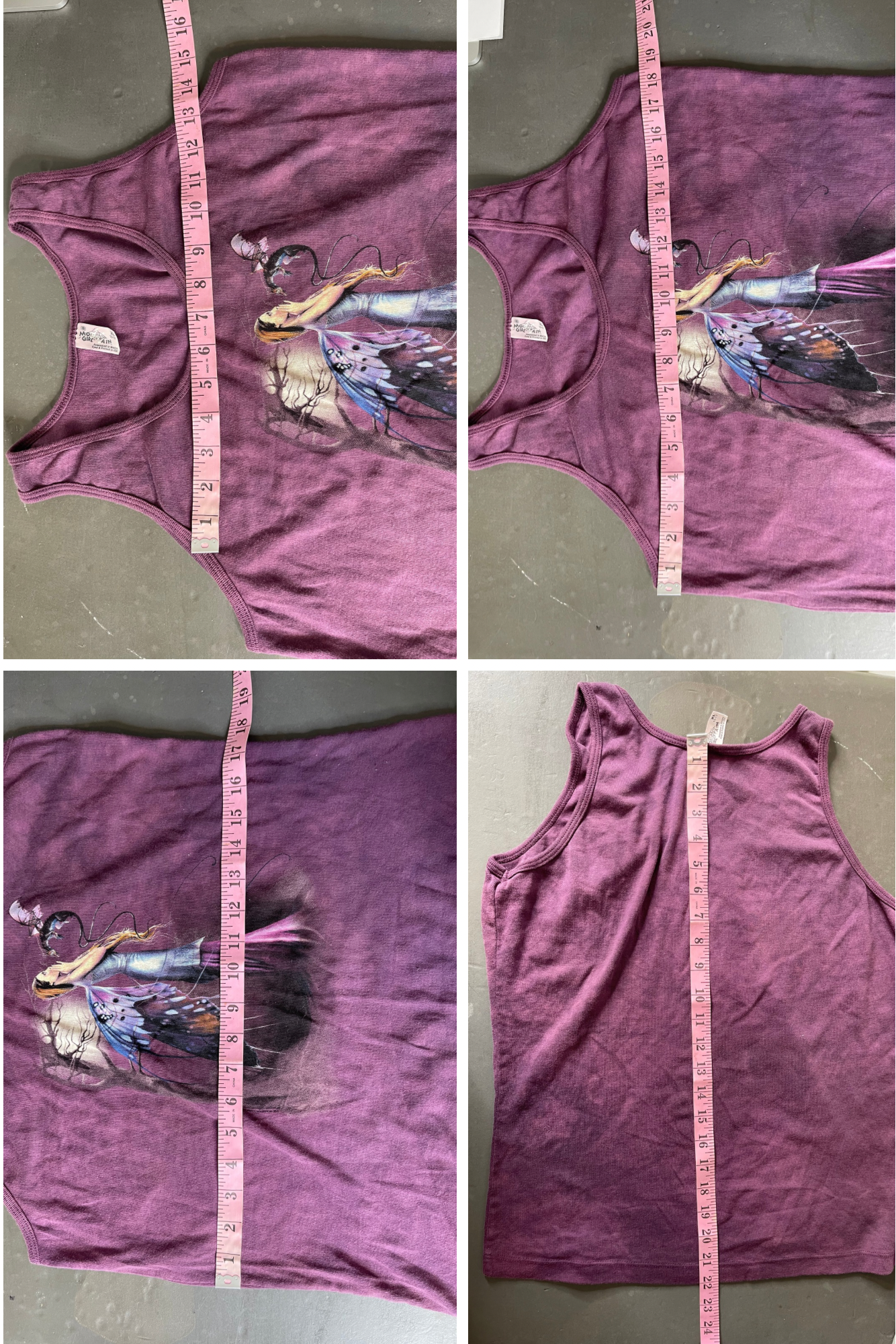 Y2K Dragon fairy tank top sz XL