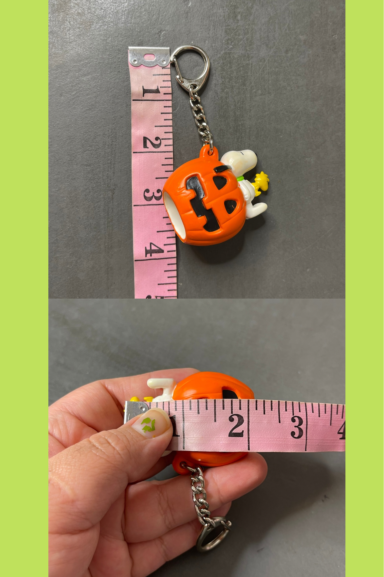 Vintage Snoopy Pumpkin Keychain