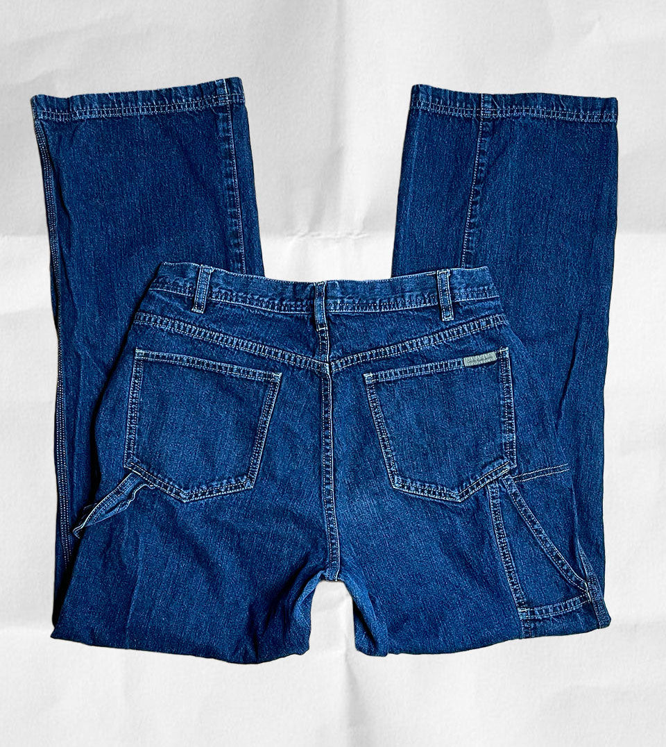 2000s Dark Wash Denim Calvin Klein Carpenter Style Jeans Sz 10 32in