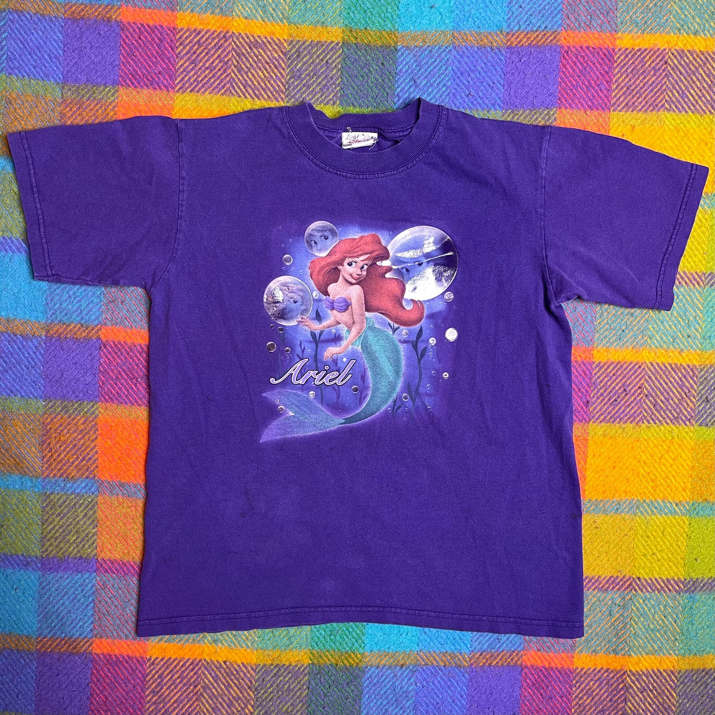 2000s Ariel The Little Mermaid Kids Graphic Tee Sz M