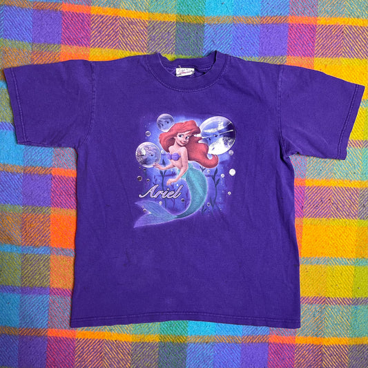 2000s Ariel The Little Mermaid Kids Graphic Tee Sz M
