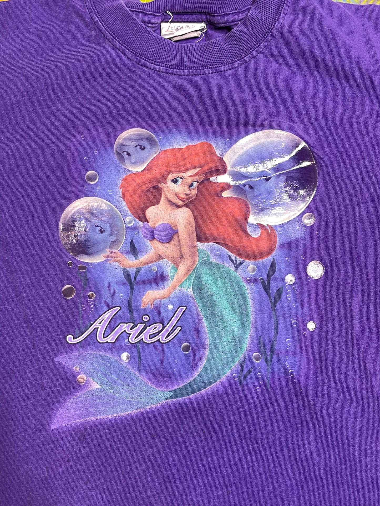 2000s Ariel The Little Mermaid Kids Graphic Tee Sz M