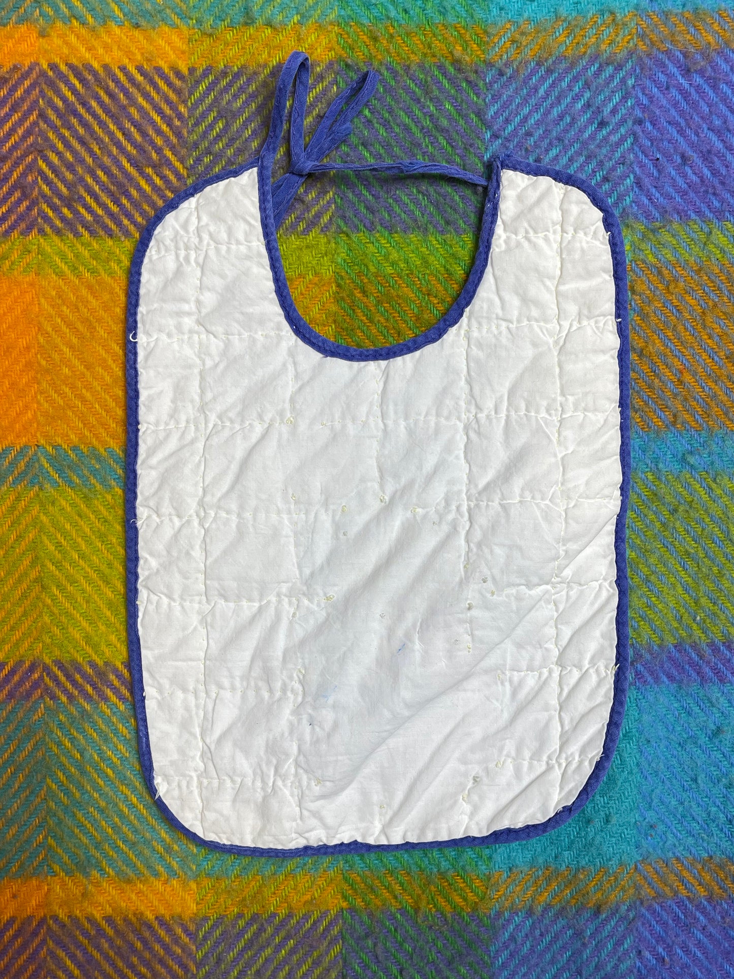Vintage 3pc Flawed Baby Patchwork & Embroidered Bibs