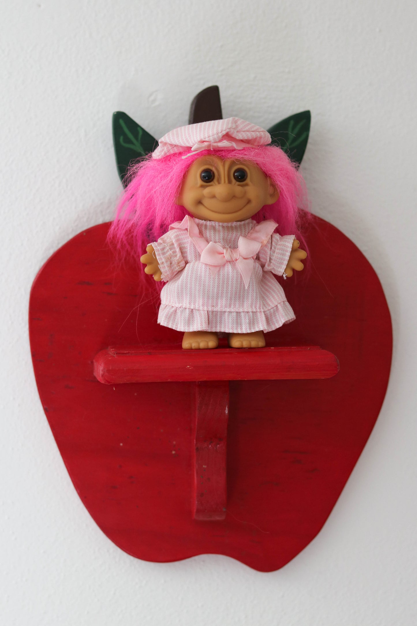 Vintage Pink Girl Bedtime Troll