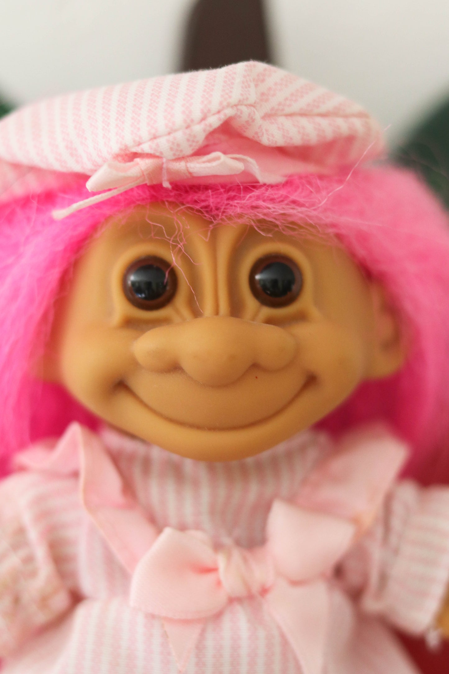 Vintage Pink Girl Bedtime Troll