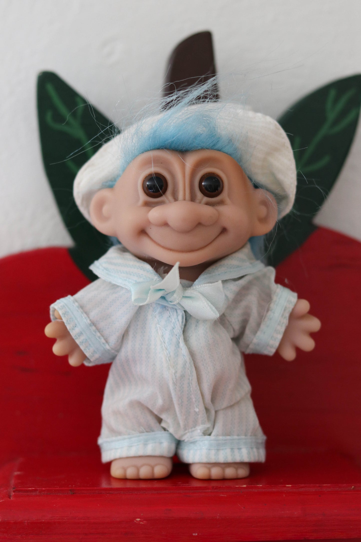 Vintage Blue Boy Bedtime Troll