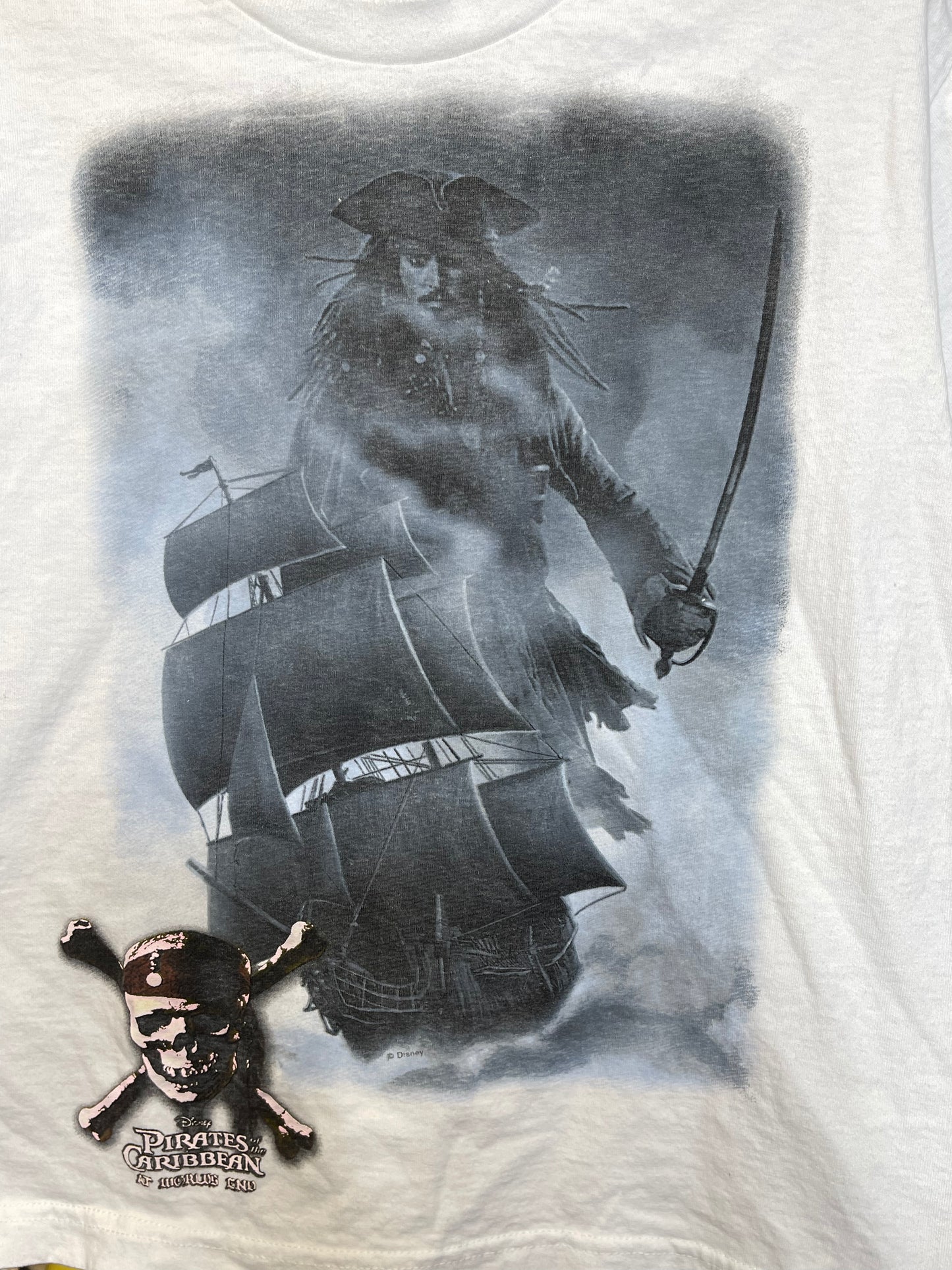 2000s Pirates Of The Caribbean Graphic Kids Tee Sz L (10-12)