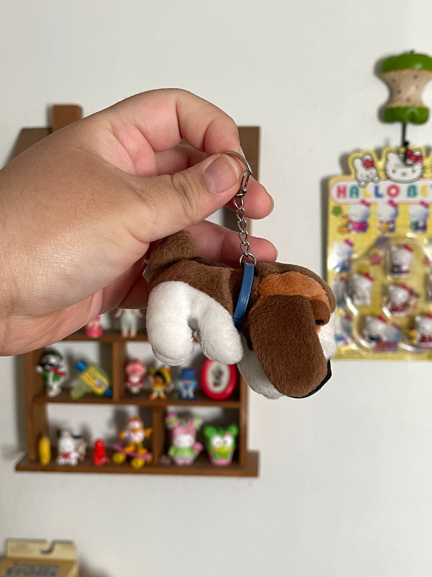 2000s THE DOG Beagle Mini Plush Upcycled Keychain