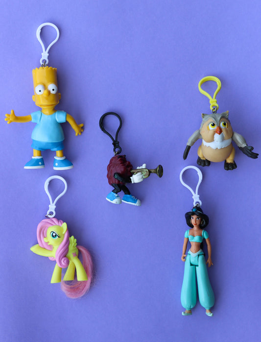 Vintage - Modern Upcycled Toy Keychains