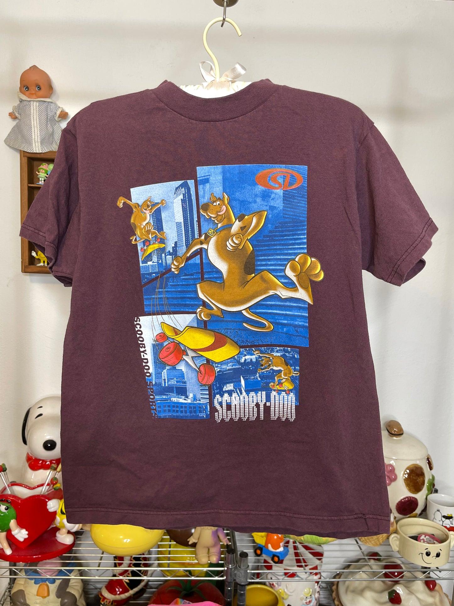 2000s Skateboard Scooby-Doo Graphic Kids Tee Sz 12/14