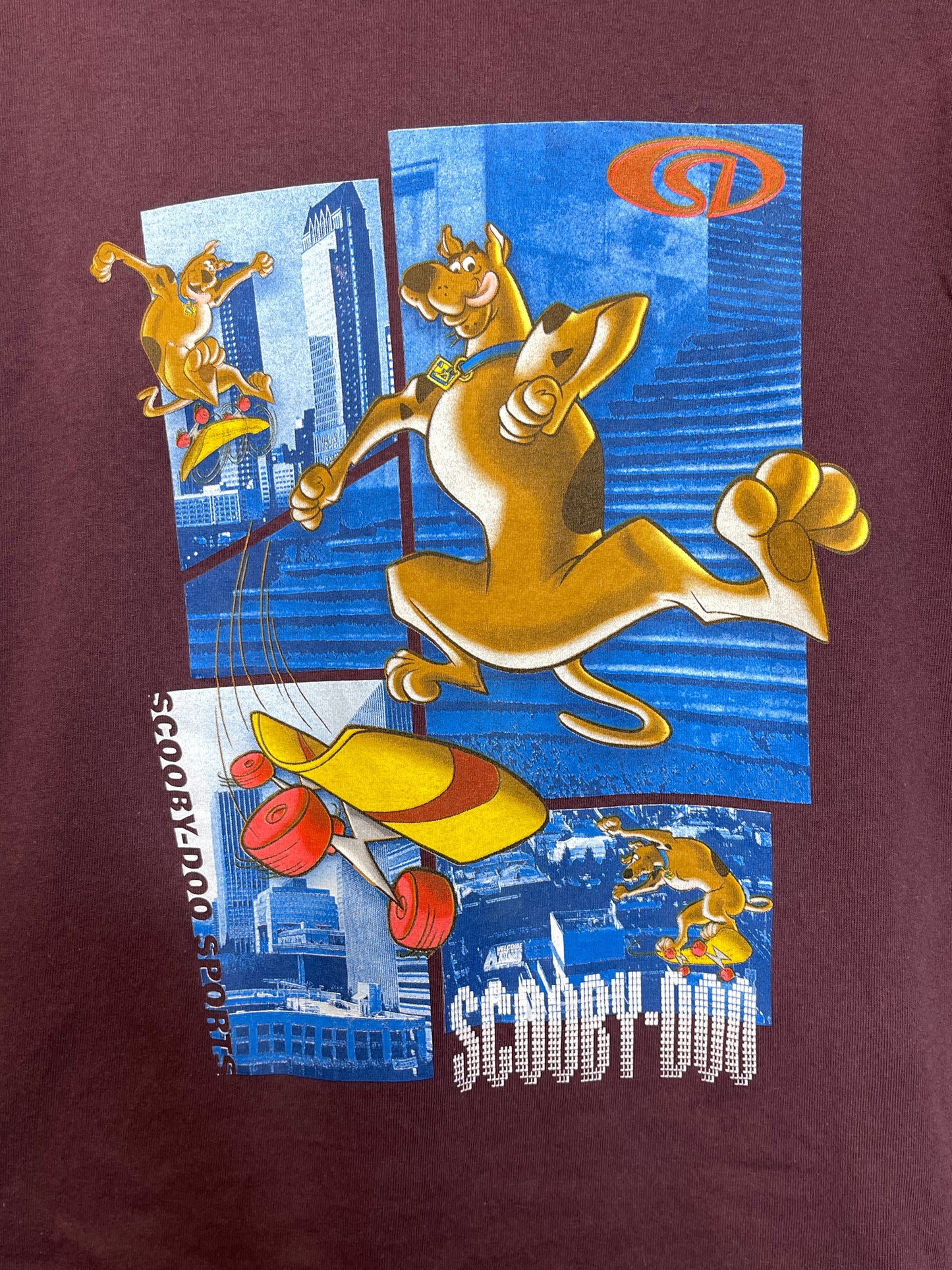 2000s Skateboard Scooby-Doo Graphic Kids Tee Sz 12/14