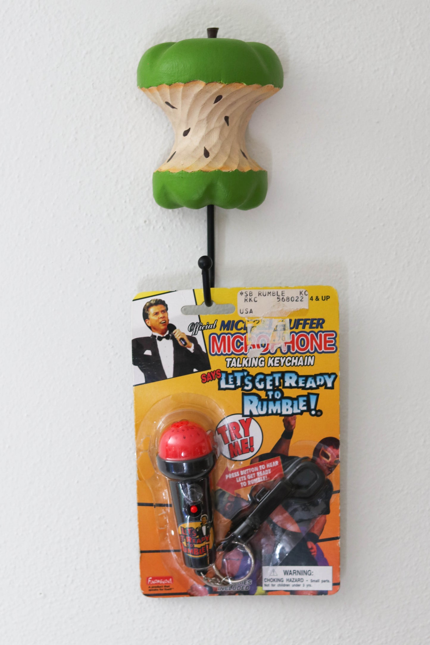 90's mini microphone keychain