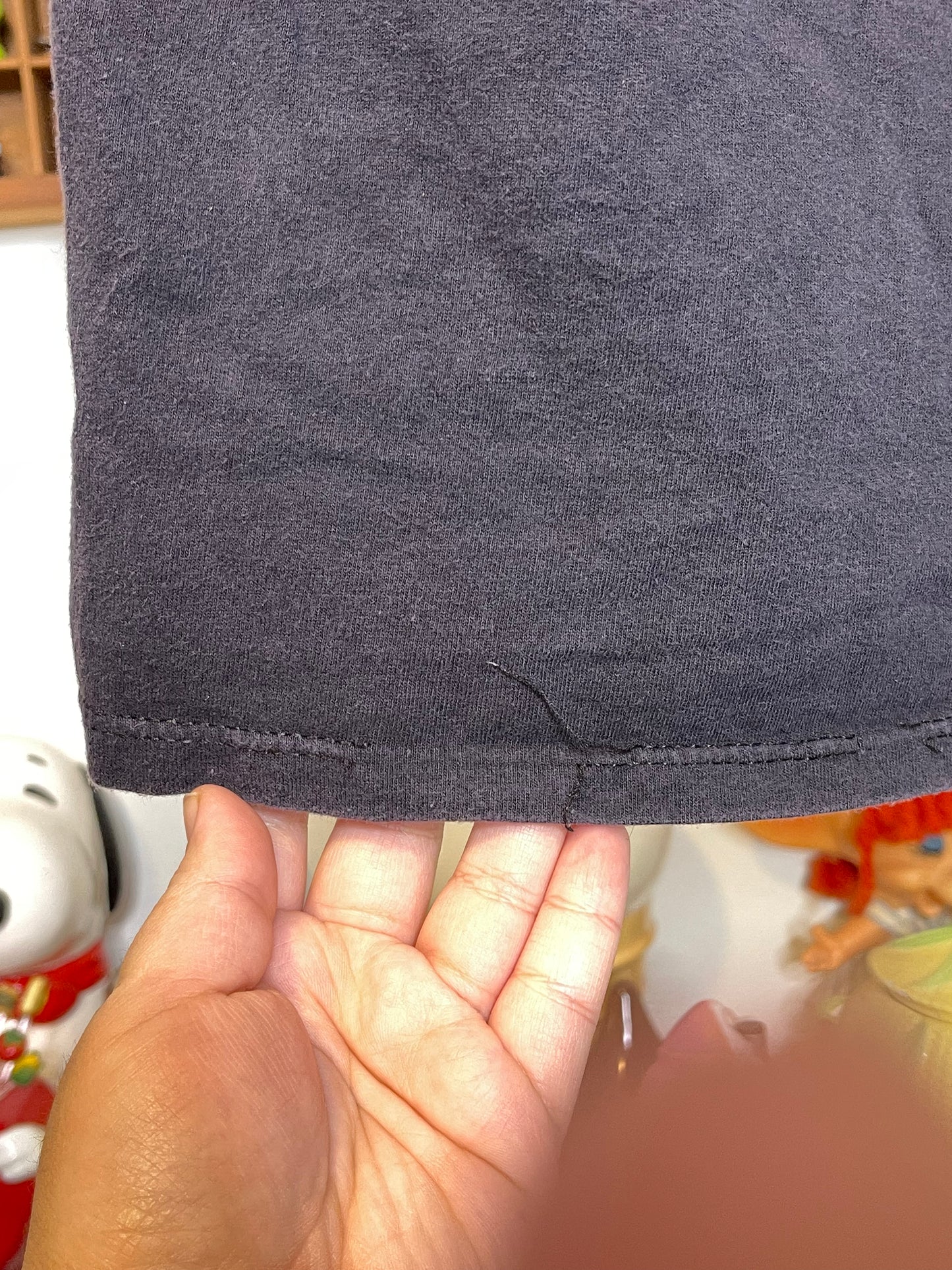 Vintage Faded Black Mickey Mouse Kids Tee Sz L/XL