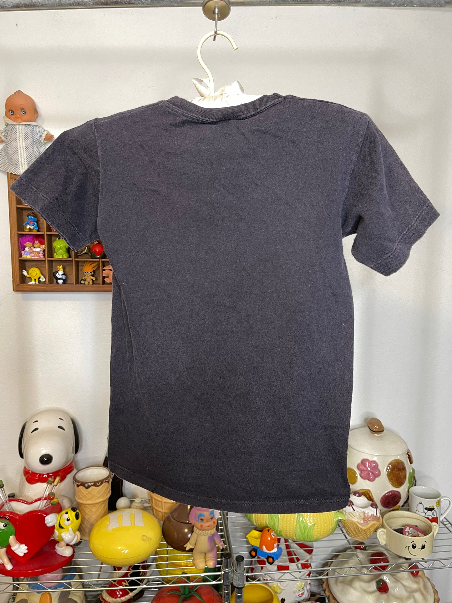 Vintage Faded Black Mickey Mouse Kids Tee Sz L/XL