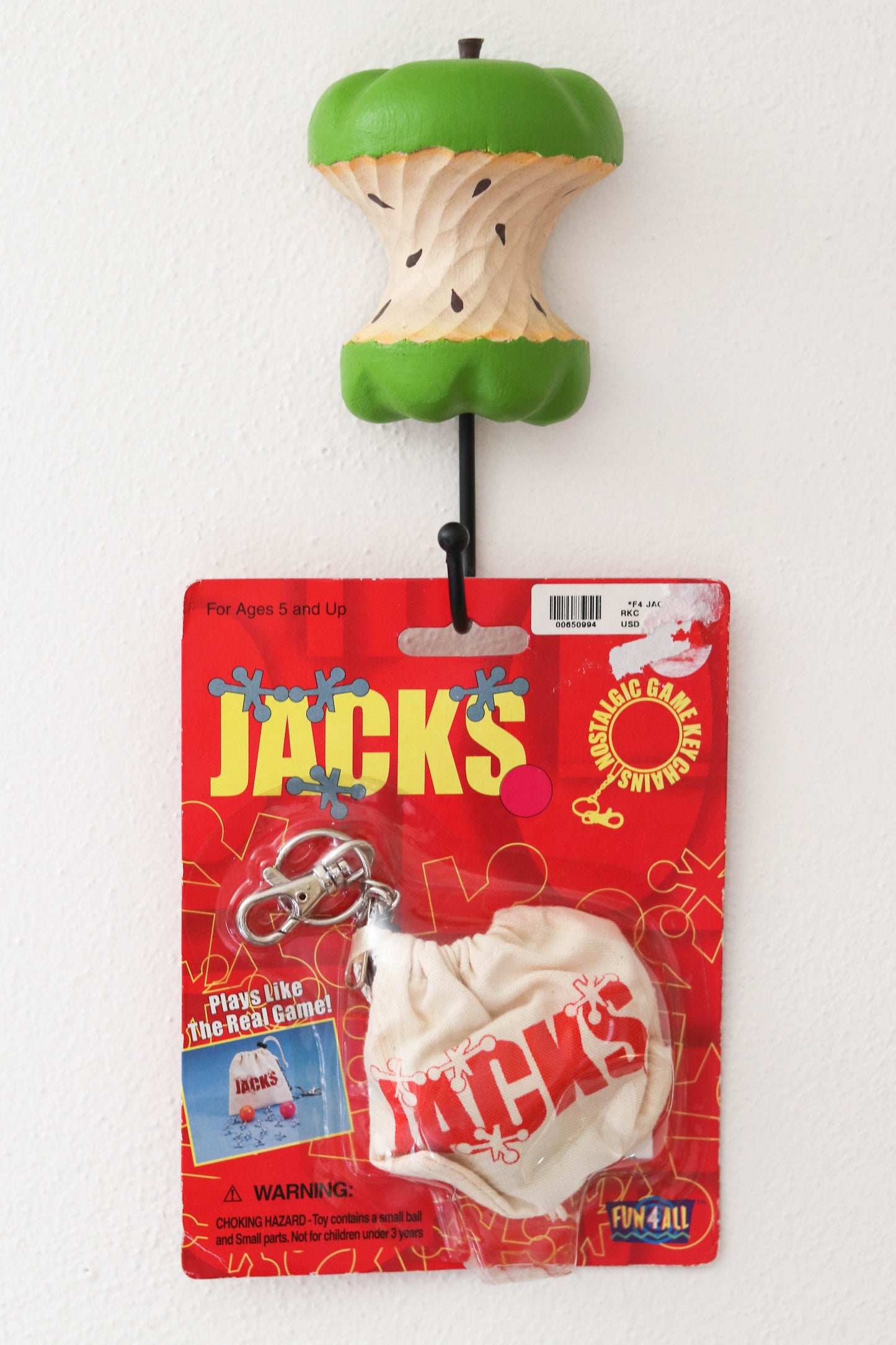 Nostalgic Jacks mini game keychain