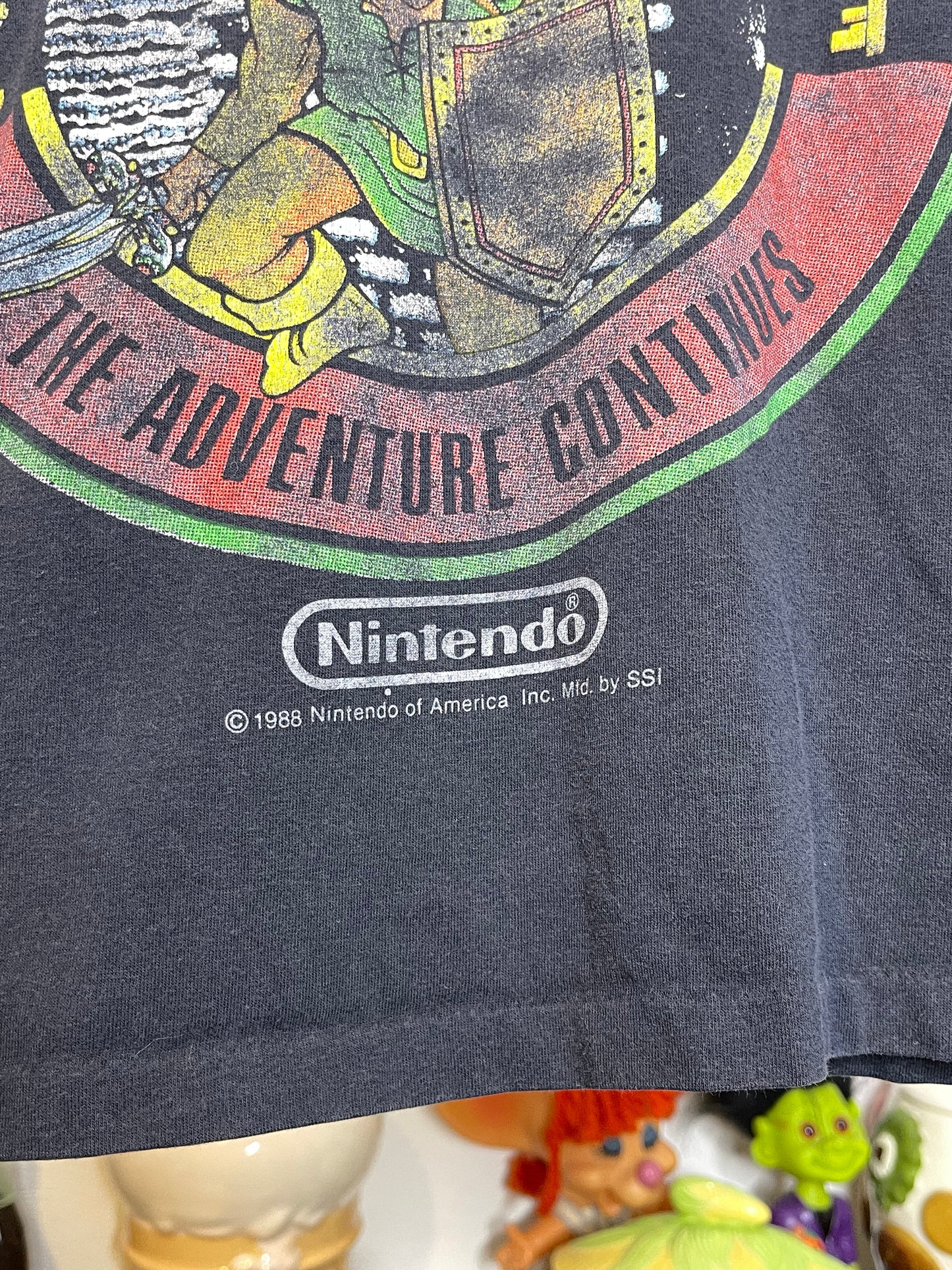 Vintage 80s Legend Of Zelda 2 Link Graphic Tee Sz YOUTH M