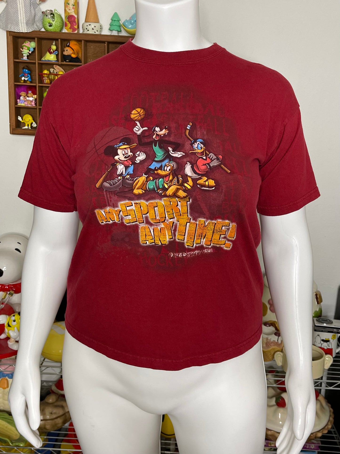 2000s Disney Mickey & Friends Sports Graphic Tee Sz M/L