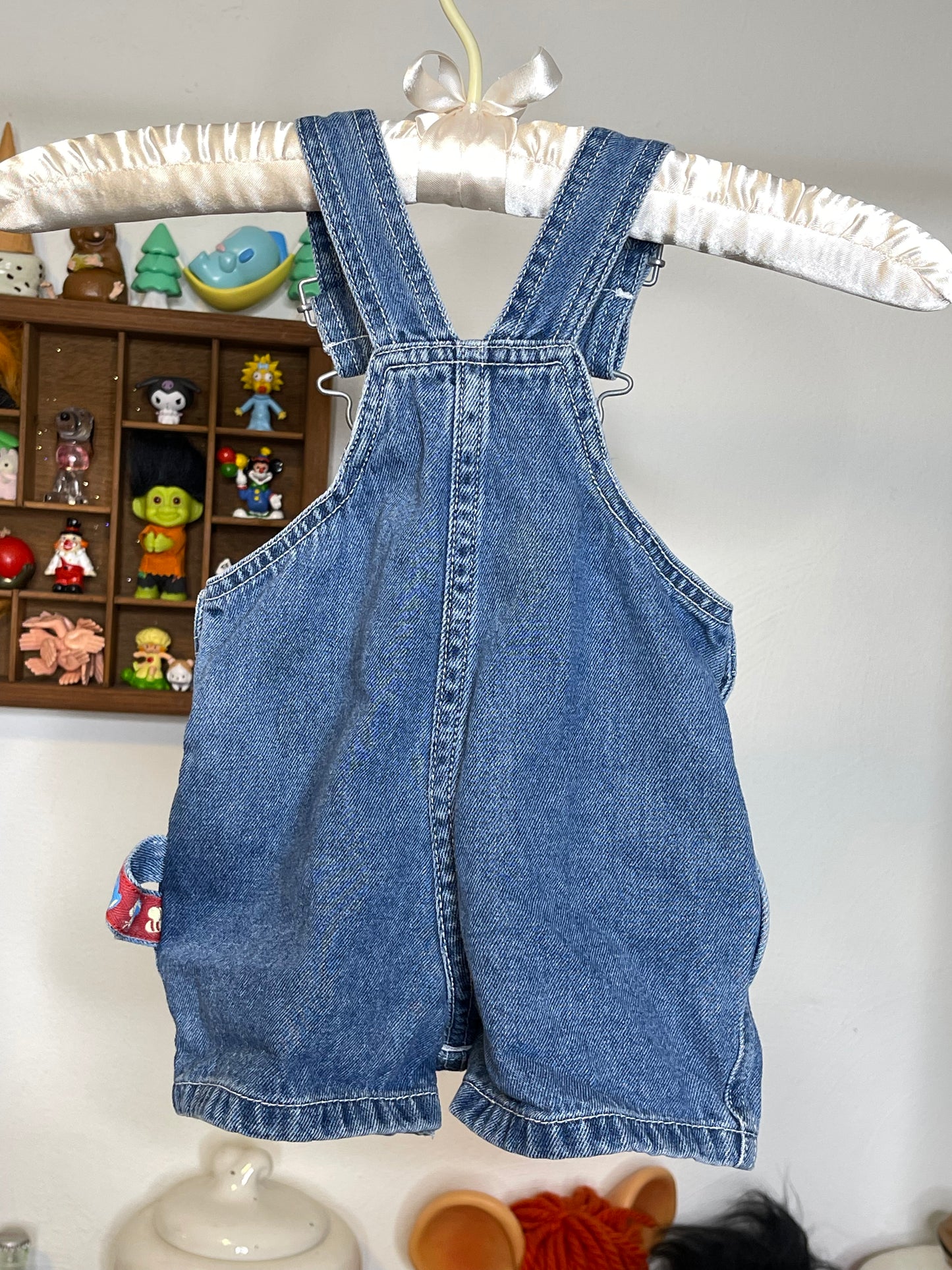 Vintage Winnie The Pooh & Tigger Denim Baby Overalls Sz 6-9M